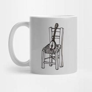 Baglamas resting on Chair Mug